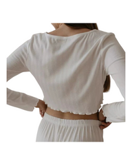 White loose Lounge Set
