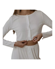 White loose Lounge Set