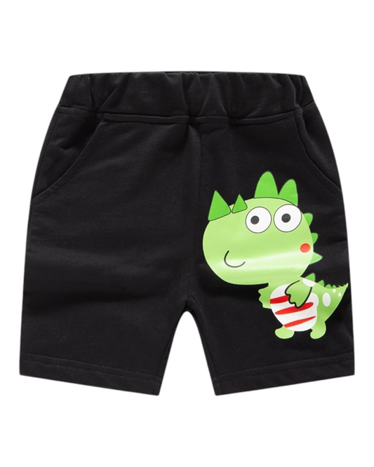 Track Shorts with Dinosaur For Boys