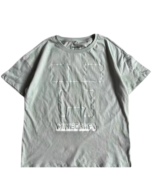 Minecraft Creeper Embossed Grey Tee
