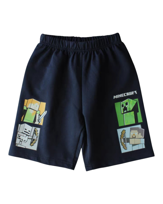 Black Minecraft Boys' Shorts
