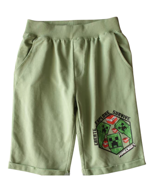 Long Minecraft Boys' Shorts