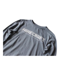 Grey long sleeve Minecraft ghast top