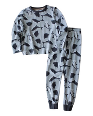 Long-Sleeved Boy's Animal Patterned Pyjama Set