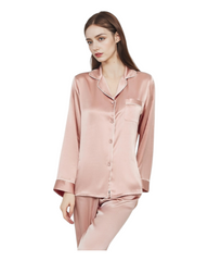 Long-Sleeved Silk Pyjama Set
