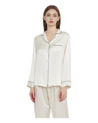 Long-Sleeved Silk Pyjama Set