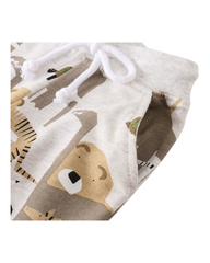 Kids Safari Animal Print Jogger Pants