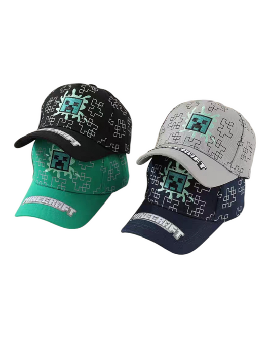 Minecraft Patterned Creeper Caps