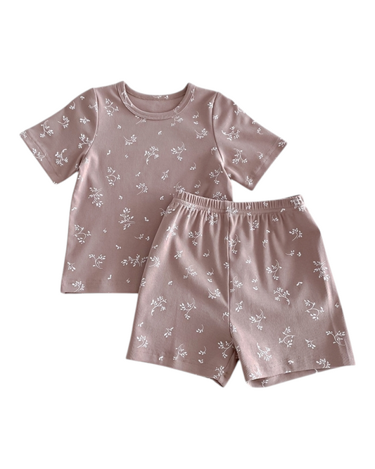 Two-Piece Blossom Sleepwear Set For Girls