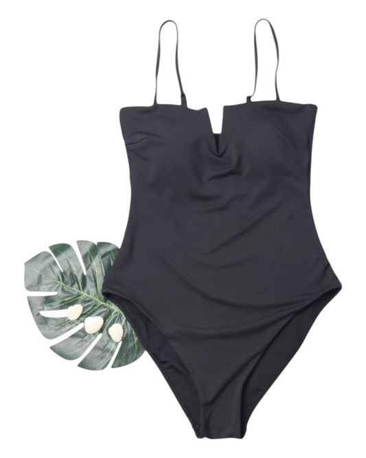 One-piece black swimsuit