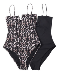One-piece black swimsuit