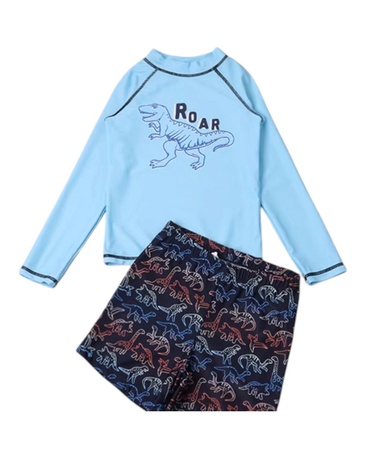 Roaring Dino Blue Swim set