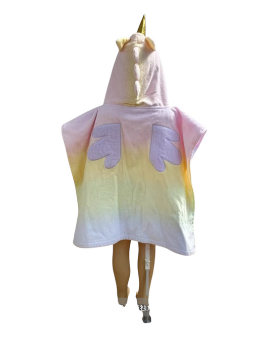 Hooded Unicorn Rainbow Beach Towel