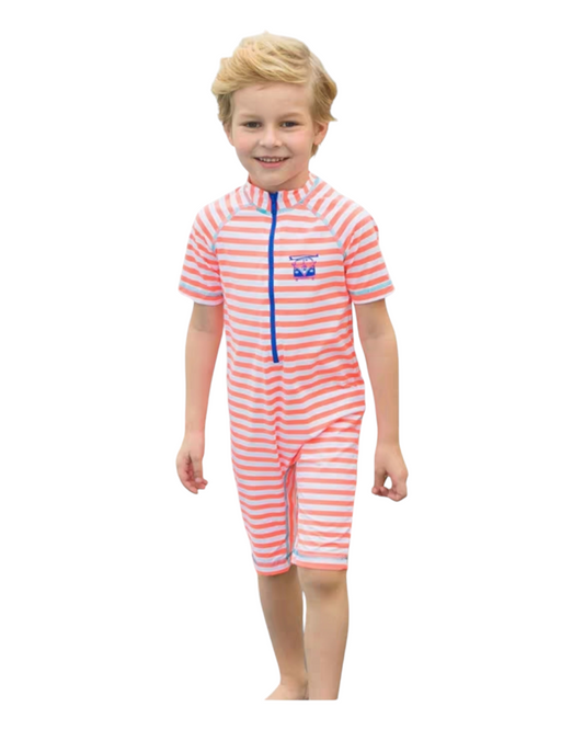 Pink Stripy Swimsuit