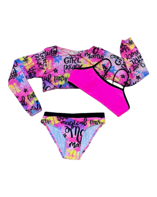 Vibrant Girl Power Swim Set
