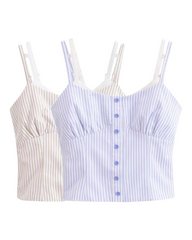 Sleeveless Buttonup Blouse
