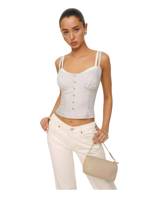 Sleeveless Buttonup Blouse