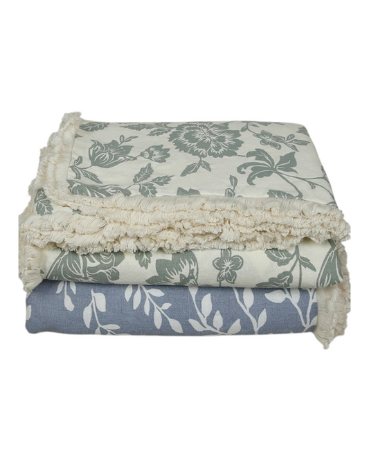 Linen bed spread