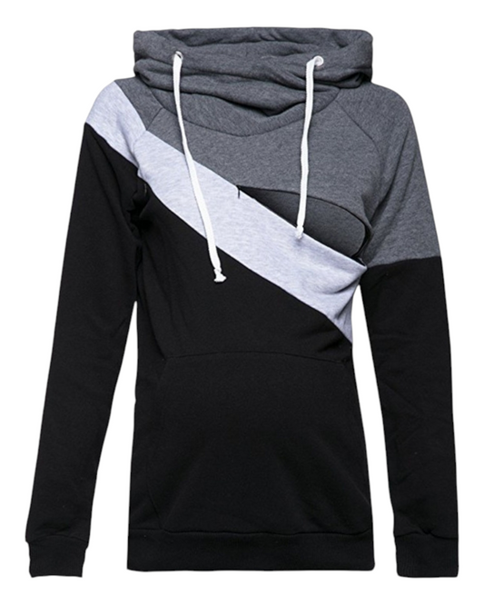 Trio Colored Long Sleeve Hoodie