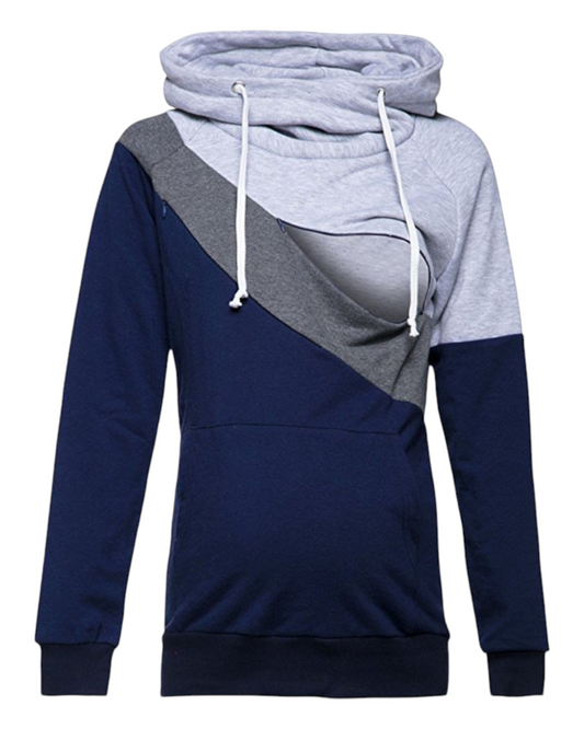 Trio Colored Long Sleeve Hoodie