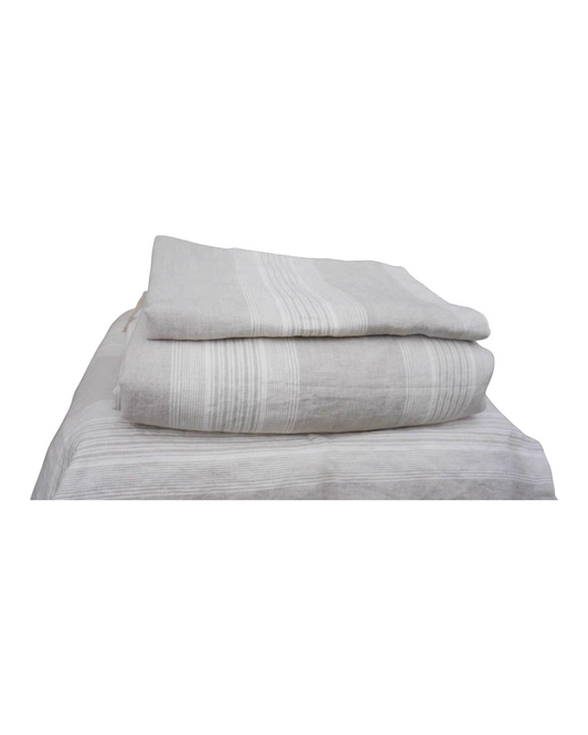 100% Linen Sheets with Two Pillow Cases Set