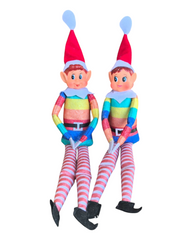 Set Of Two Christmas Elf On the Shelf Dolls