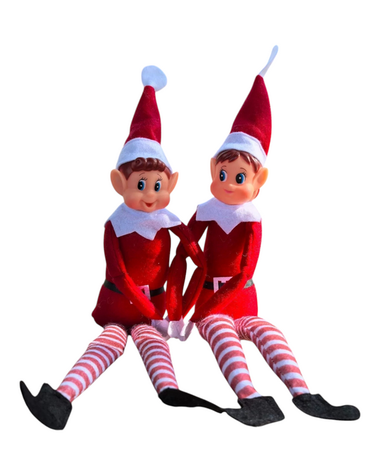 Set Of Two Christmas Elf On the Shelf Dolls