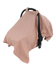 Cotton Blanket Cover for Baby Stroller with Velcro