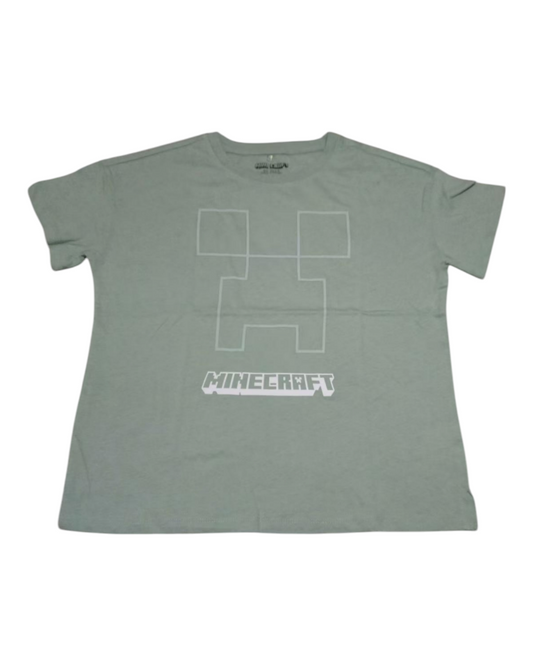 Sage Green Minecraft Creeper T-Shirt