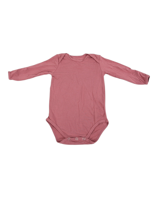 Long-Sleeved Baby Onesie with Snap Fasteners