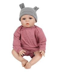 Long-Sleeved Baby Onesie with Snap Fasteners