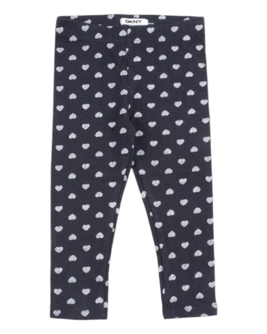 Toddler Leggings with Small Heart Pattern