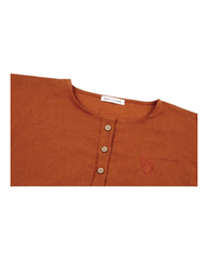 Orange Baby Cotton Onesie