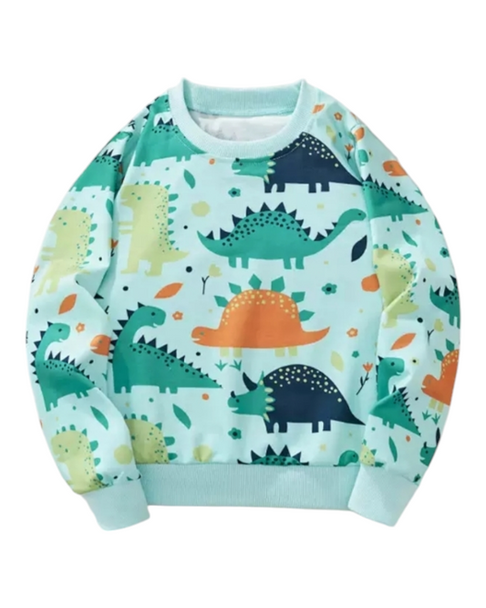 Jumper with Dinosaur Pattern