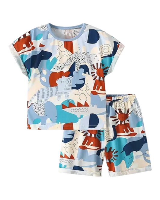 Patterned 2-Piece Boys' Pyjama Set