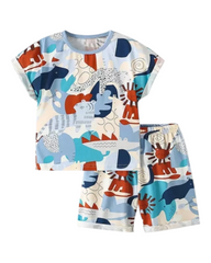 Patterned 2-Piece Boys' Pyjama Set