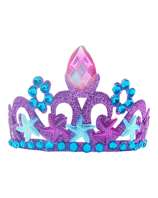Purple and Blue Sparkly Princess Crown