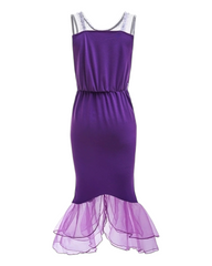 Purple and Rainbow Mermaid Tail Dress