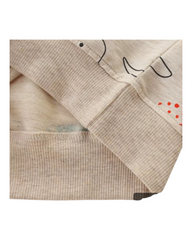 Beige Jumper with Dinosaur Pattern