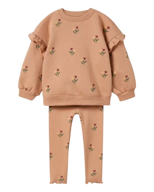 Long-Sleeved Two-Piece Winter Outfit Set