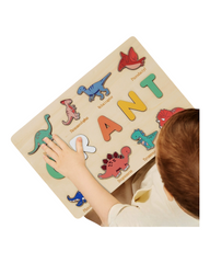 Dinosaur Name and Picture Match-Up Toy Board