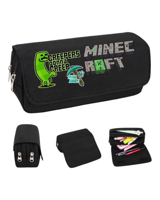 Black Minecraft Pencil Case