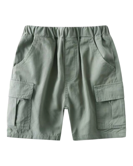 Basic Cargo Shorts with Pockets