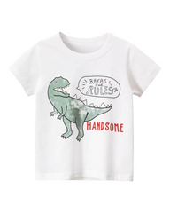 Dinosaur Patterned Graphic T-Shirt