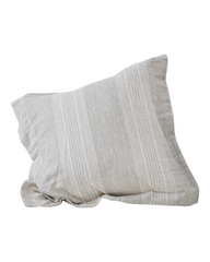Striped 100% Linen Cushion Cover