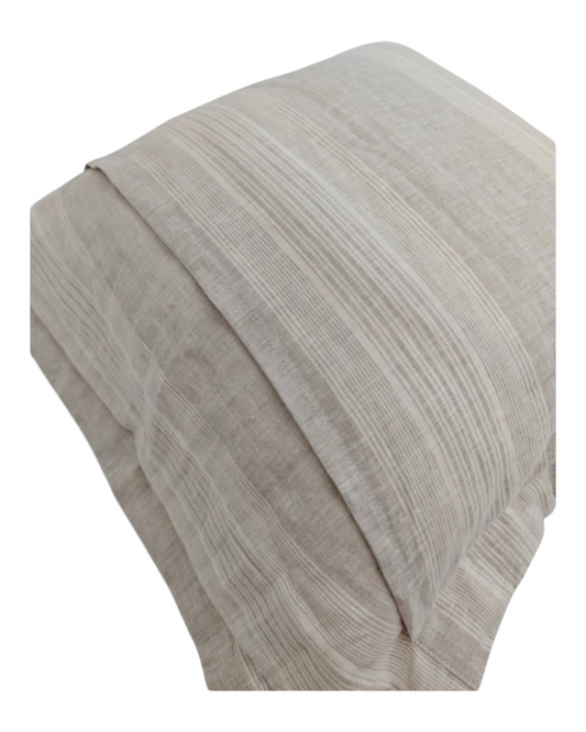 Striped 100% Linen Cushion Cover