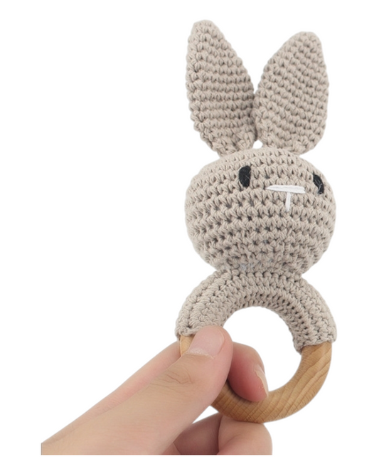 Crochet Bunny Baby Rattle