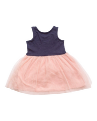 Girls' Dress with Pink Tulle Skirt
