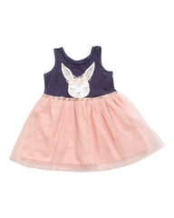 Girls' Dress with Pink Tulle Skirt