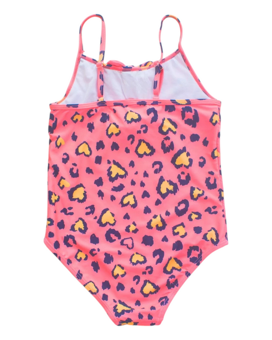 Pink Leopard Print One-Piece Swimsuit